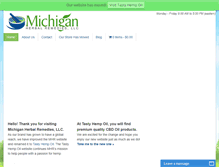 Tablet Screenshot of michiganherbalremedies.com